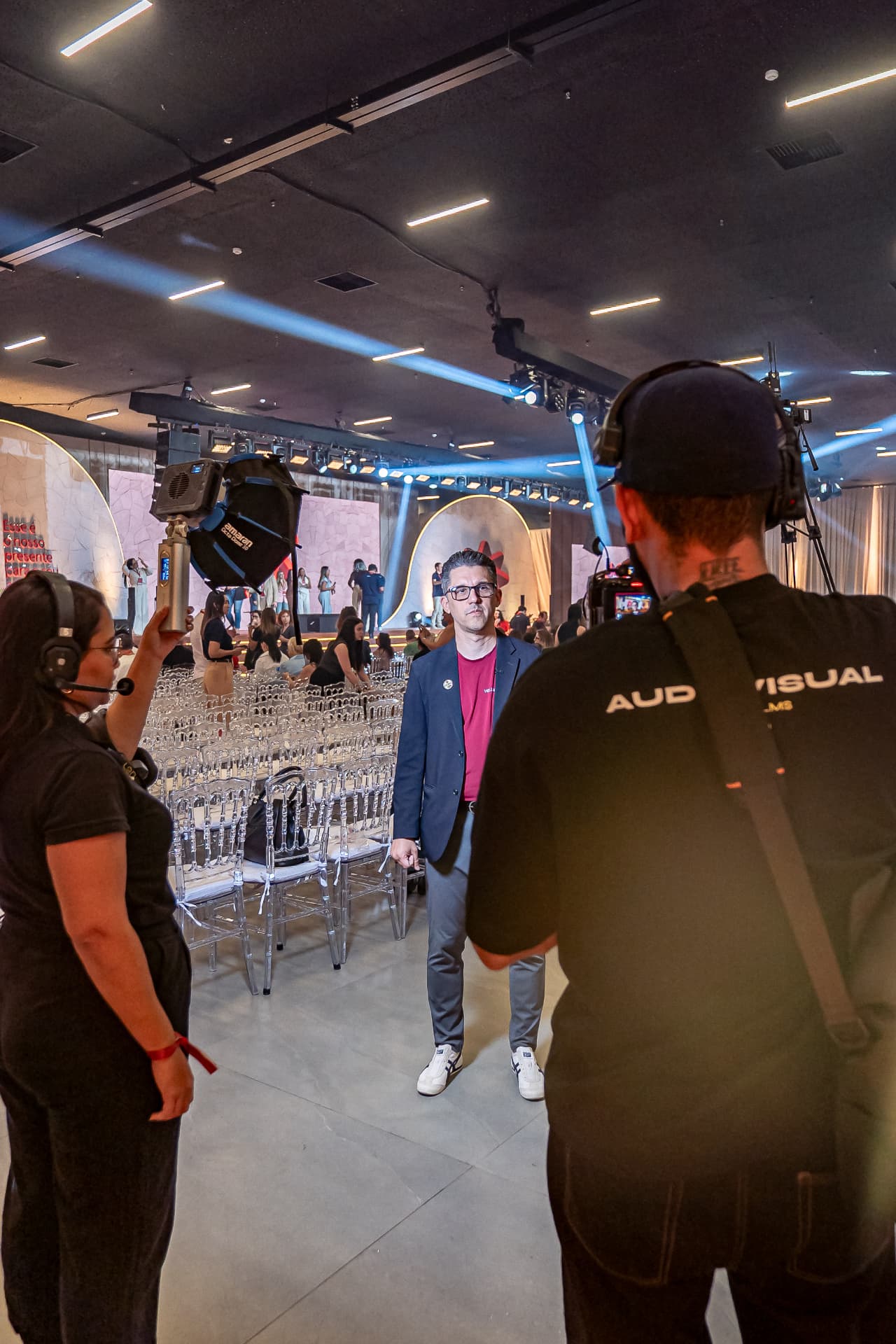 Cena de vídeo comercial para campanha digital